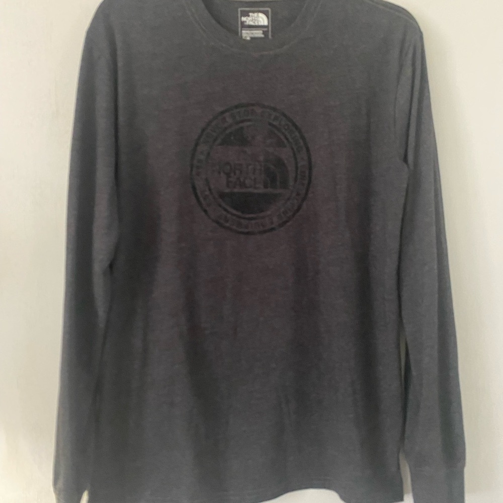 The North Face Men's Charcoal Long Sleeve Tee
